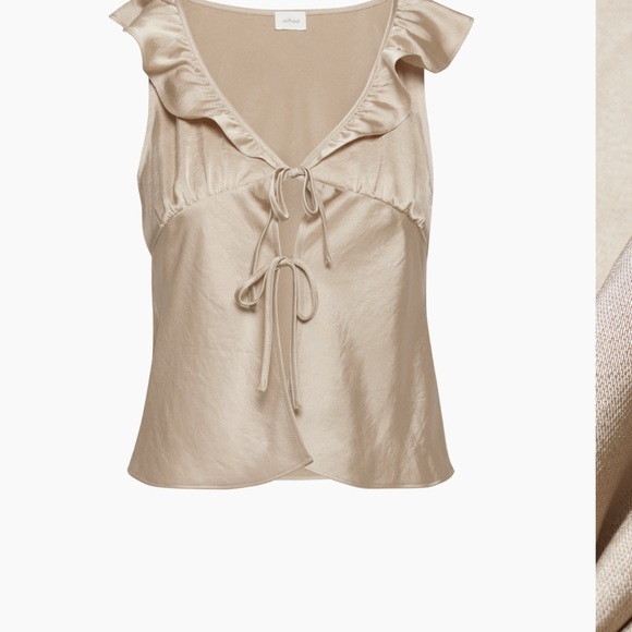 Aritzia Wilfred Tonka satin blouse NWT - Picture 7 of 16